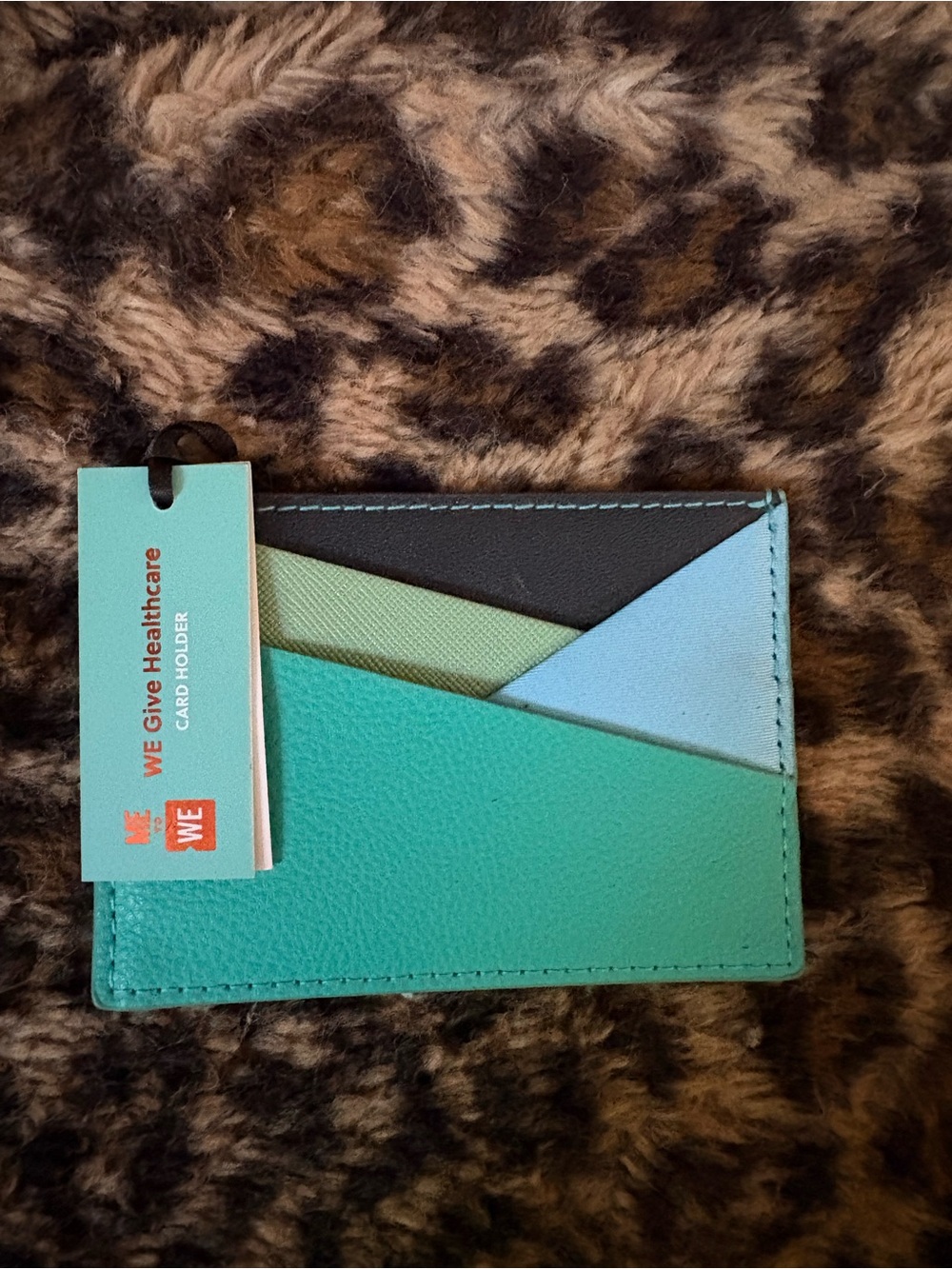 Me to We Turquoise & Aqua Slim Card Holder